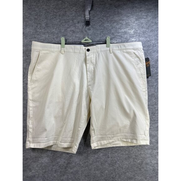 Johnny Bigg Mens Stretch Canvas Shorts Bone Size 48 - Picture 1 of 5